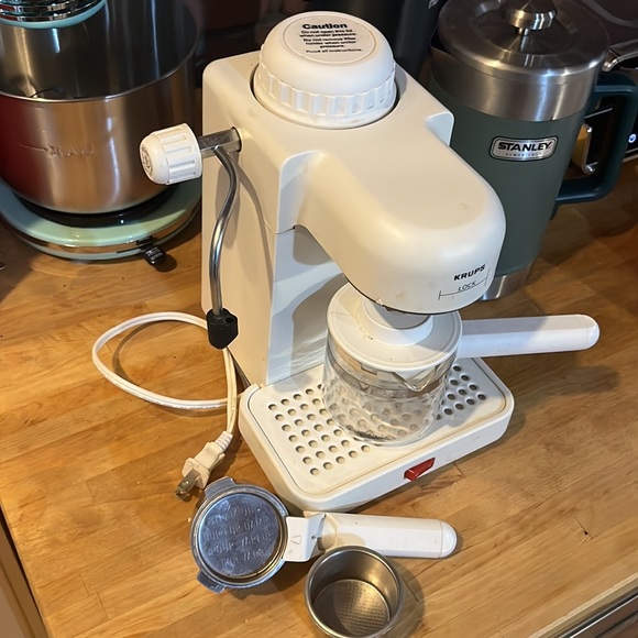 Krups Espresso Mini 963 White Electric Cappuccino Espresso Coffee Maker Machine - Picture 4 of 10